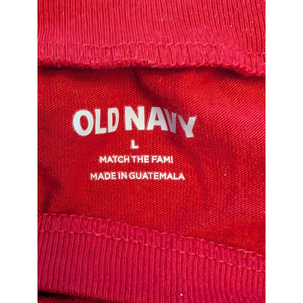 Old Navy Match the Fam Christmas Pajamas Set 2T & Women's L Red Believe in Magic - Picture 9 of 14